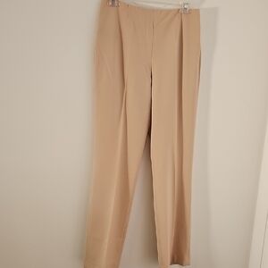 Ralph Lauren Tan Tailored Trousers With Black Label. Size 8. 92% Wool 6% Nylon